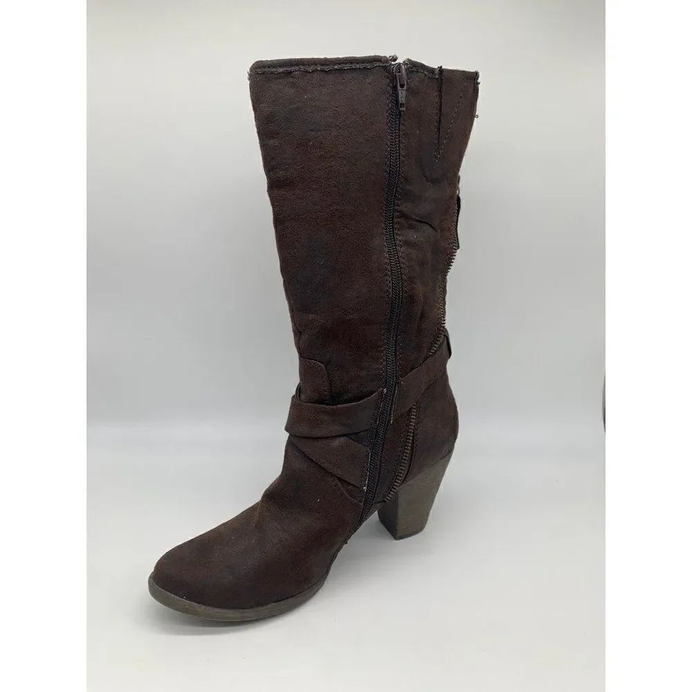 Worthington Brown Faux Suede Boot Size 9